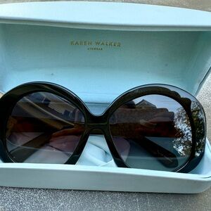 Karen Walker Supersonic Black Sunglasses
